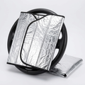 Thilal reflective steering wheel heat shield cover